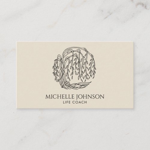 Willow Tree Photographer Logo Tree of Life Business Card