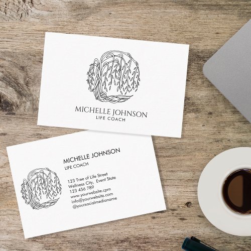 Willow Tree Photographer Logo Tree of Life Business Card