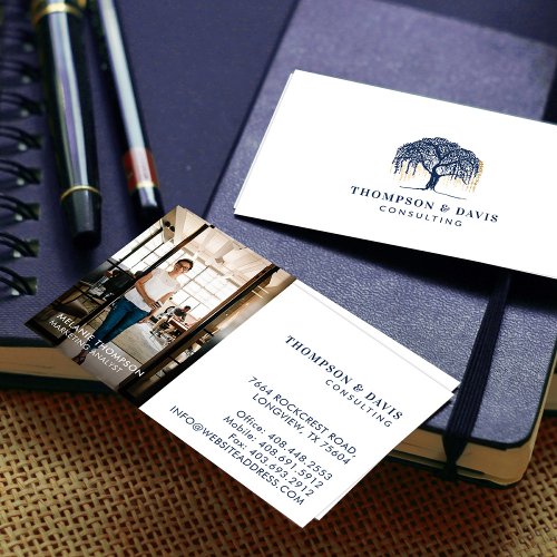 Willow Tree Professional Employee Business Photo Business Card