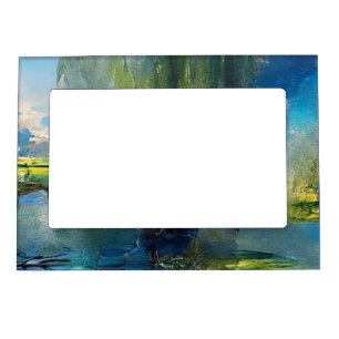  Willow tree to the sky Abstract  Magnetic Frame