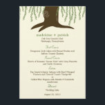Willow Tree Wedding Menu Card<br><div class="desc">Blending together the beauty of nature and chic aesthetic,  this lovely and whimsical Willow Tree wedding collection is sure to make your wedding day unforgettable. Also available in orange for Autumn wedding. Custom colors are also available upon request (please contact us for custom request). Complete collection available at berryberrysweet.com</div>