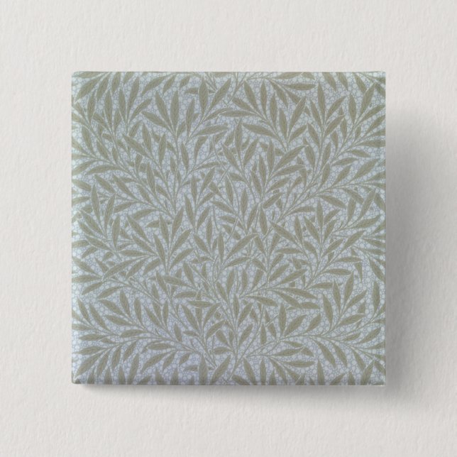Willow wallpaper design, 1874 button (Front)