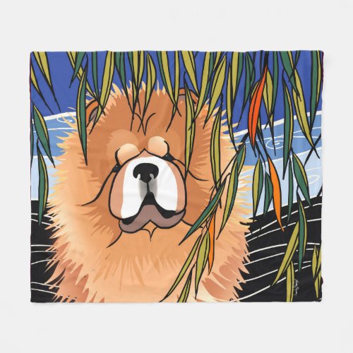 WILLOW WIND _ Chow Fleece Blanket