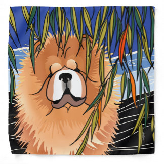 WILLOW WIND - Chow Furoshiki wrapping cloth scarf Bandana