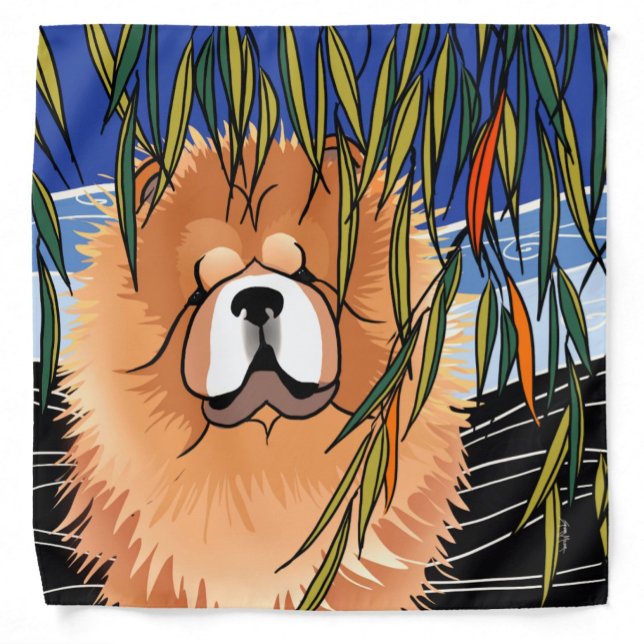 WILLOW WIND - Chow Furoshiki wrapping cloth scarf Bandana (Creator Uploaded)