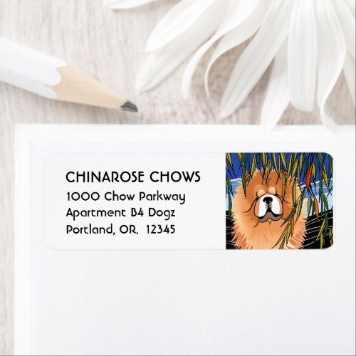 WILLOW WIND chow _ Return Address Labels Customize