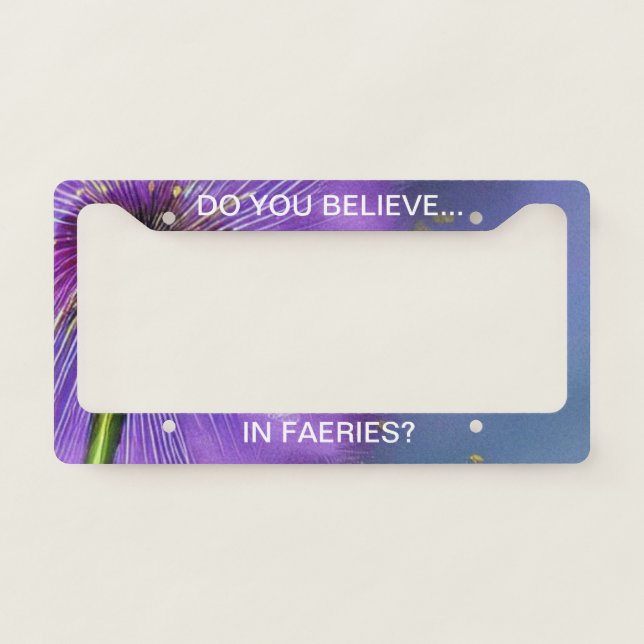 Willow Wisp (Do you believe in Faeries?)-- License Plate Frame (Front)
