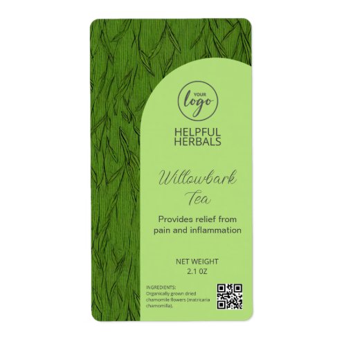 Willowbark Tea Labels