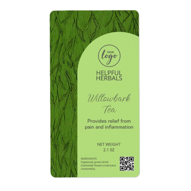 Willowbark Tea Labels (Front)