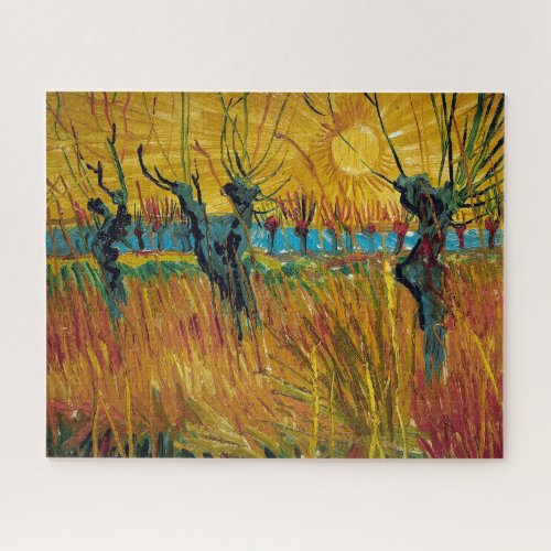 Willows at Sunset  Van Gogh  Jigsaw Puzzle