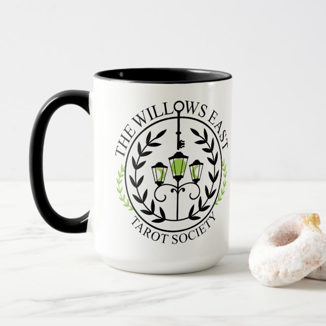 Willows East Tarot Society Large Mug (With Donut)