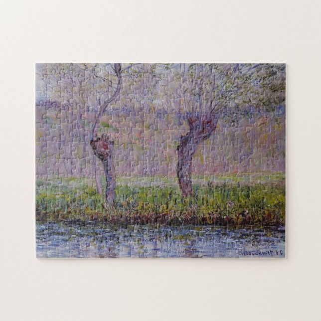 Willows in Springtime Monet Fine Art Jigsaw Puzzle (Horizontal)