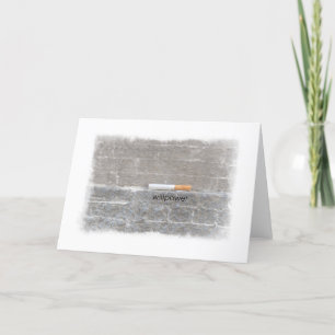 Willpower to Quit Smoking Congratulations Card