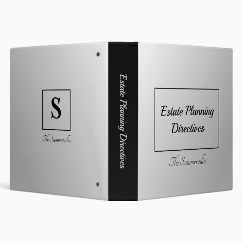 Wills and Estate Planning Binder  Eternally Yours