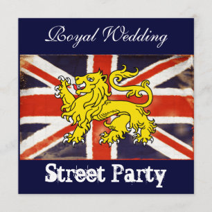 Wills & Kate Royal Wedding Street Party Invitation