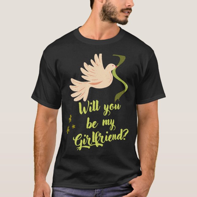Willst du meine Freundin sein ja no sweet  girl T-Shirt (Front)