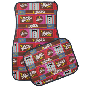 Willy Wonka Candy Pattern Car Floor Mat