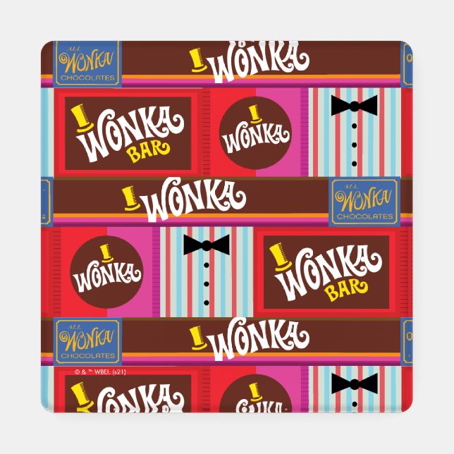 Willy Wonka Candy Pattern Coaster Set (Single)