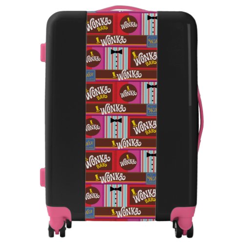 Willy Wonka Candy Pattern Luggage