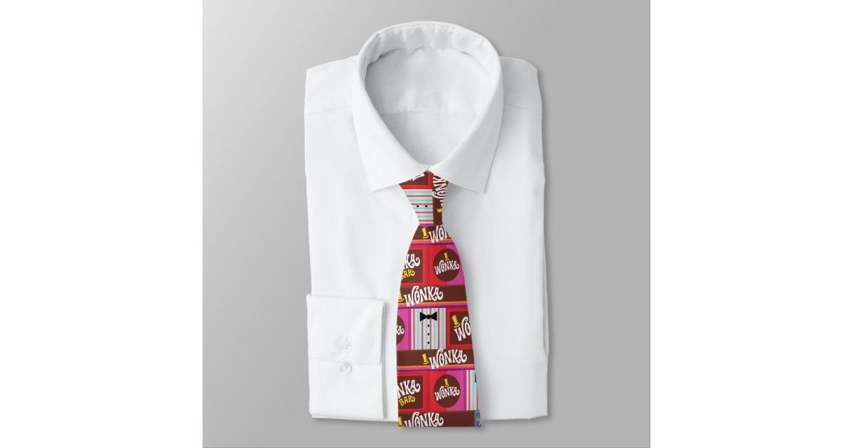 Willy Wonka Candy Pattern Neck Tie