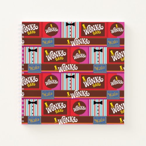 Willy Wonka Candy Pattern Notebook