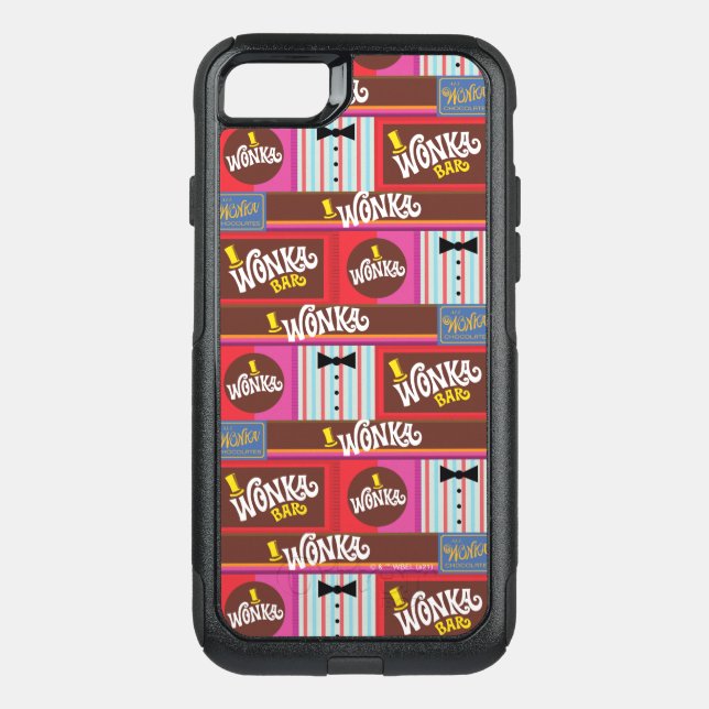 Willy Wonka Candy Pattern Otterbox iPhone Case (Back)