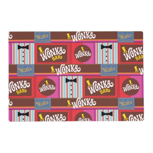 Willy Wonka Candy Pattern Placemat