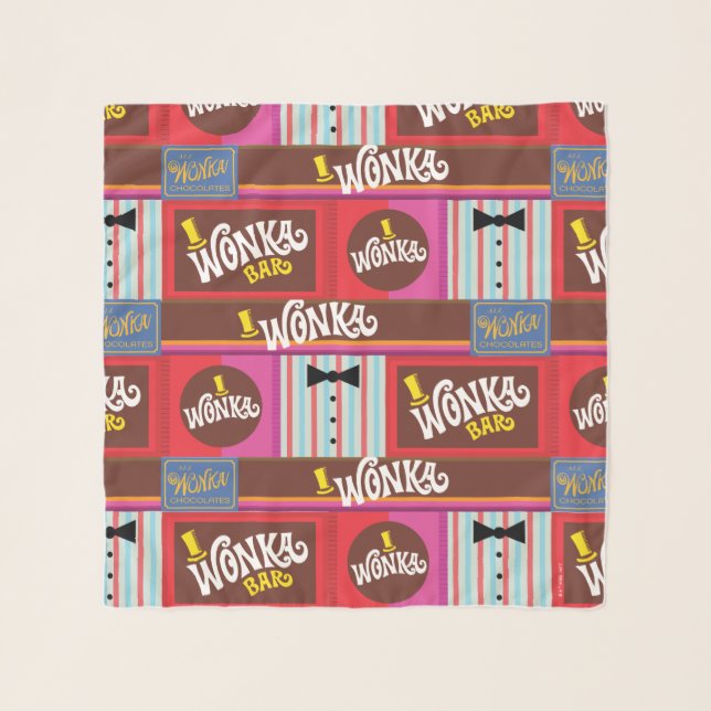 Willy Wonka Candy Pattern Scarf (Front)