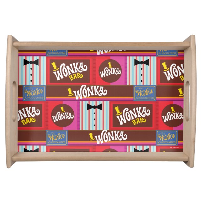Willy Wonka Candy Pattern Serving Tray (Front)