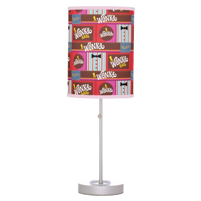 Willy Wonka Candy Pattern Table Lamp (Front)