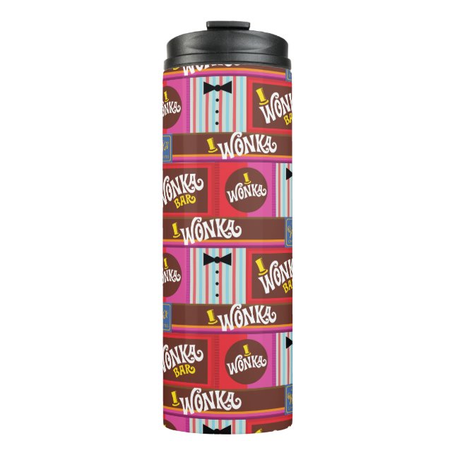 Willy Wonka Candy Pattern Thermal Tumbler (Front)