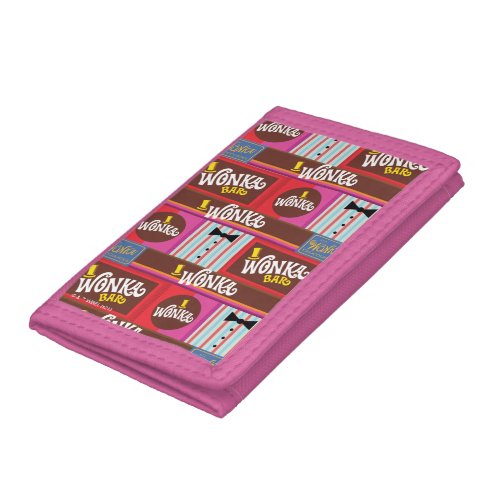 Willy Wonka Candy Pattern Trifold Wallet