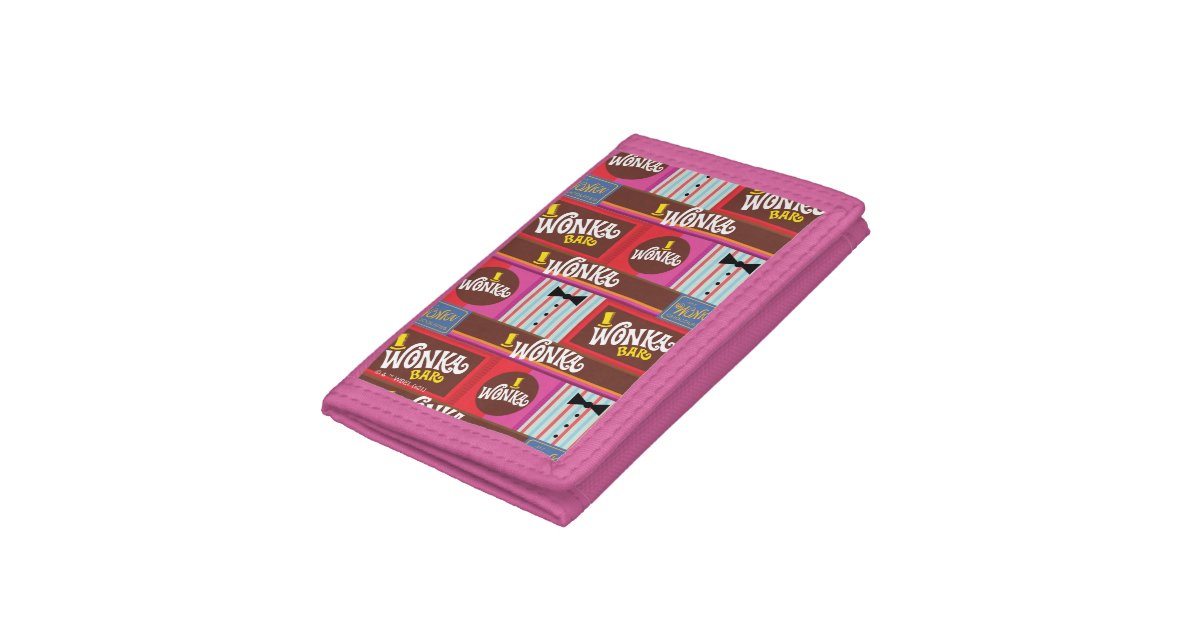 Willy Wonka Candy Pattern Trifold Wallet Zazzle