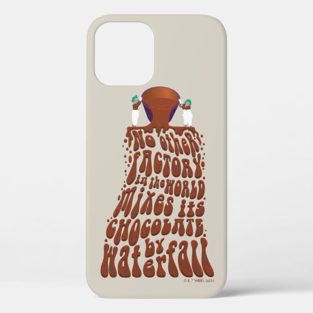 Willy Wonka Chocolate Waterfall Typography Case-Mate iPhone Case (Back)