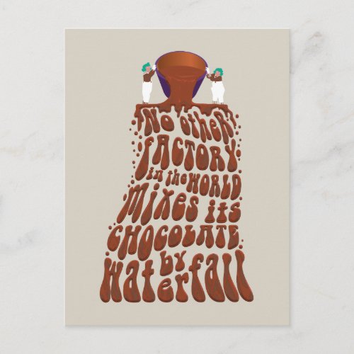 Willy Wonka Chocolate Waterfall Typography