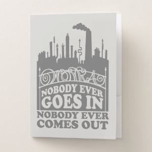 Willy Wonka Factory - Nobody Ever Goes In Pocket Folder
