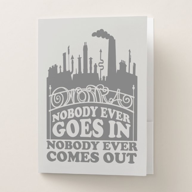 Willy Wonka Factory - Nobody Ever Goes In Pocket Folder (Front)