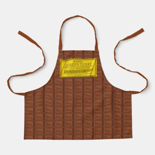 Willy Wonka Golden Ticket Apron