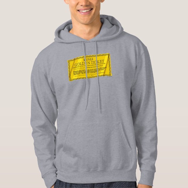 Willy Wonka Golden Ticket Hoodie (Front)