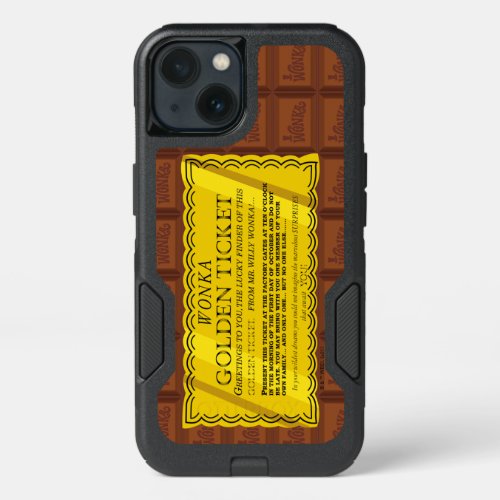 Willy Wonka Golden Ticket iPhone 13 Case