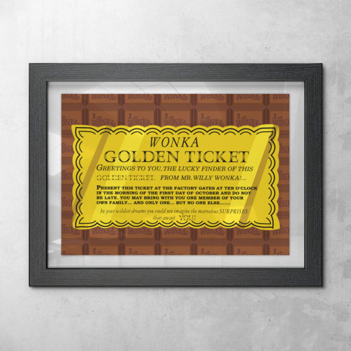 Willy Wonka Golden Ticket