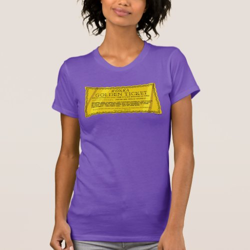 Willy Wonka Golden Ticket T_Shirt