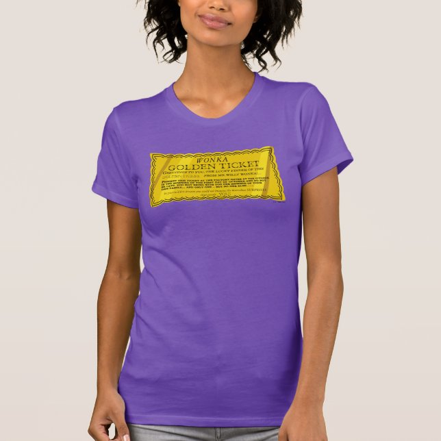 Willy Wonka Golden Ticket T-Shirt (Front)