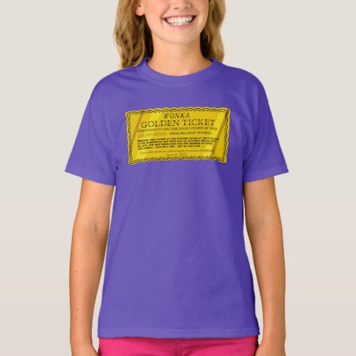 Willy Wonka Golden Ticket T_Shirt