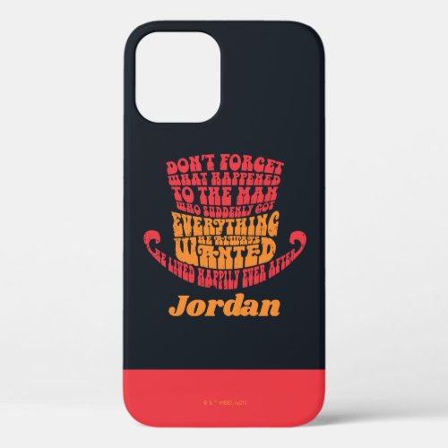 Willy Wonka Hat Typography iPhone 12 Case
