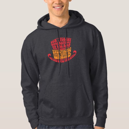 Willy Wonka Hat Typography Hoodie