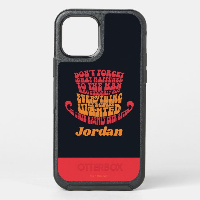 Willy Wonka Hat Typography Otterbox iPhone Case (Back)