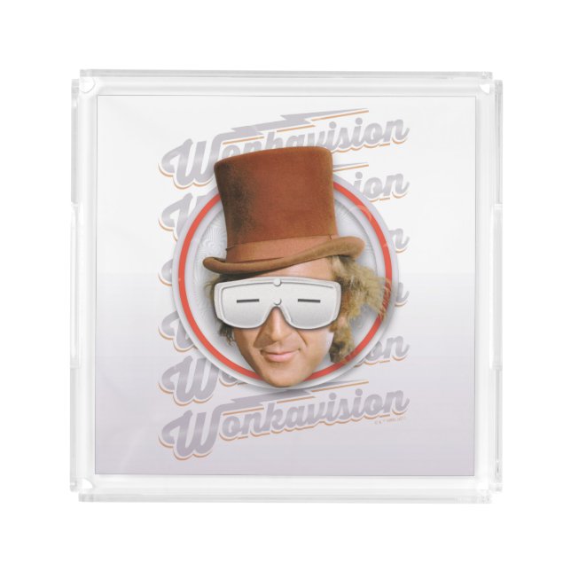 Willy Wonka in Wonkavision Goggles Acrylic Tray (Front)