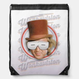 Willy Wonka in Wonkavision Goggles Drawstring Bag