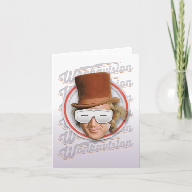 Willy Wonka in Wonkavision Goggles Note Card (Front)